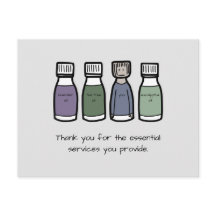 "Gracias por los servicios esenciales que proporci