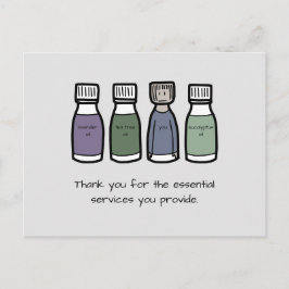 Postal "Gracias por los servicios esenciales que proporci