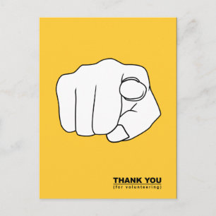 Postal gracias por ofrecerte a ilustrar a mano