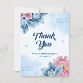 Postal Gracias por realizar el pedido