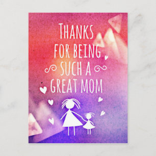 POSTAL ¡GRACIAS POR SER UNA GRAN MAMÁ!