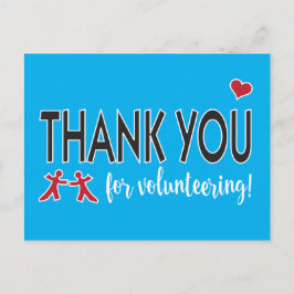 Postal Gracias por ser voluntario con Heart