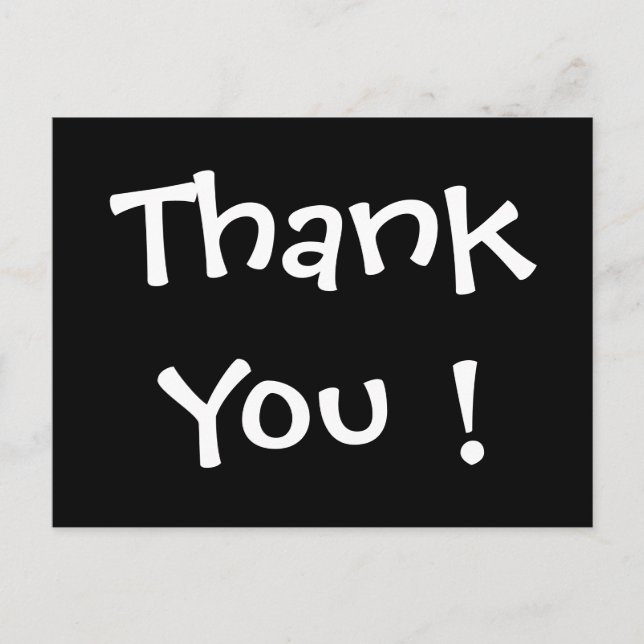 Postal ¡Gracias! por SRF (Anverso)