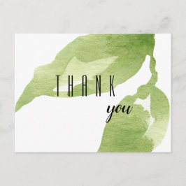 Postal Gracias por su aliento Foliage