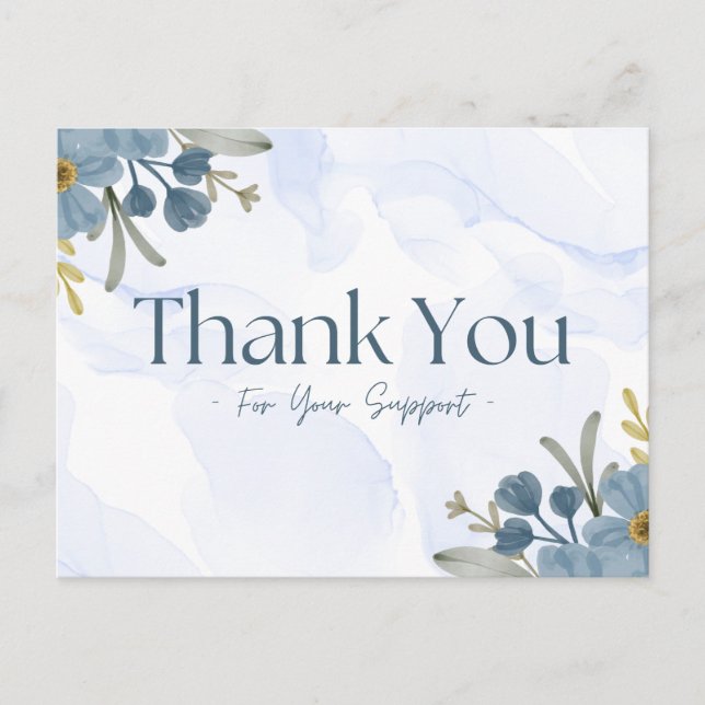 Postal Gracias por su apoyo  (Anverso)