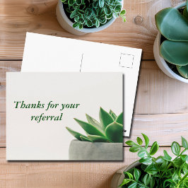 Postal Gracias por su remisión a empresas modernas de pla