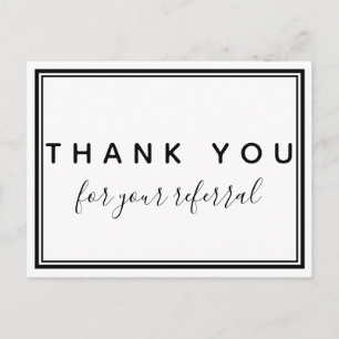 Postal Gracias por su remisión, quiropráctico