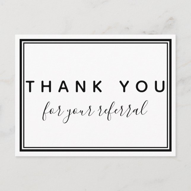 Postal Gracias por su remisión, quiropráctico (Anverso)