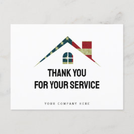 Postal Gracias por su Servicio Inmobiliario Militar