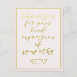 Postal Gracias por su solidaridad - Rubor Pink