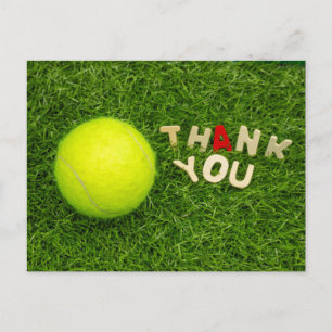 Postal Gracias por tenis 