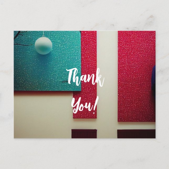 Postal ¡Gracias por tu alegría de vacaciones! (Anverso)