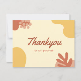 Postal Gracias por tu compra