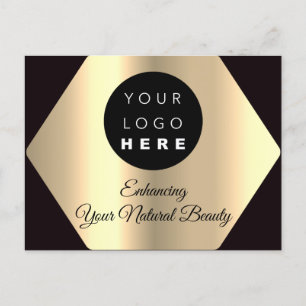 Postal Gracias por tu compra Gold Modern