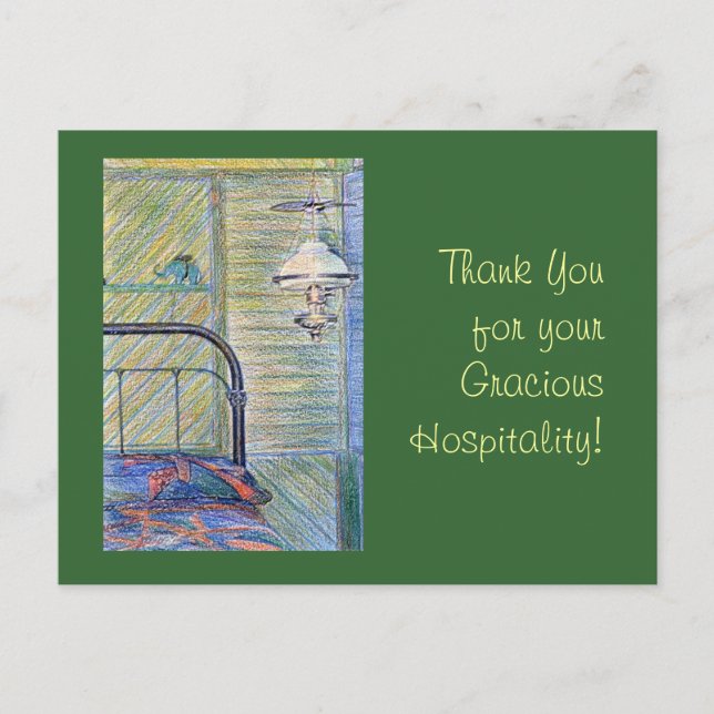 Postal ¡Gracias por tu Graciosa Hospitalidad! (Anverso)