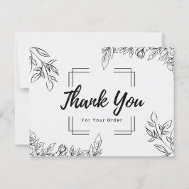 Postal Gracias por tu pedido