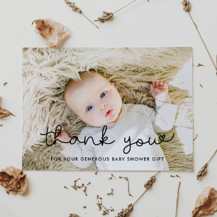 Postal Gracias por tu regalo de baby shower