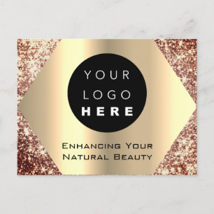 Postal Gracias por tu rosa de compra Gold