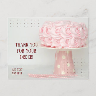 POSTAL GRACIAS POR UN NEGOCIO DE CAKE