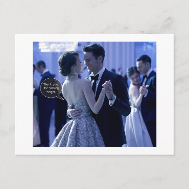 Postal Gracias por venir  (Anverso)