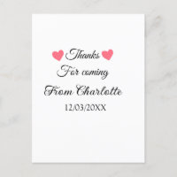 gracias por venir agregar nombre mensaje de texto