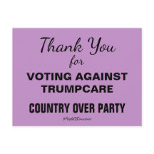 Gracias por votar en contra de TrumpCare Resistir