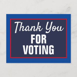 Postal Gracias por votar en la elección de 2020