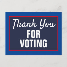 Postal Gracias por votar en la elección de 2020