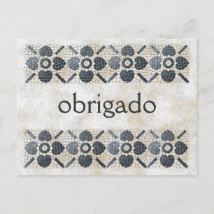 Postal Gracias - Portugués