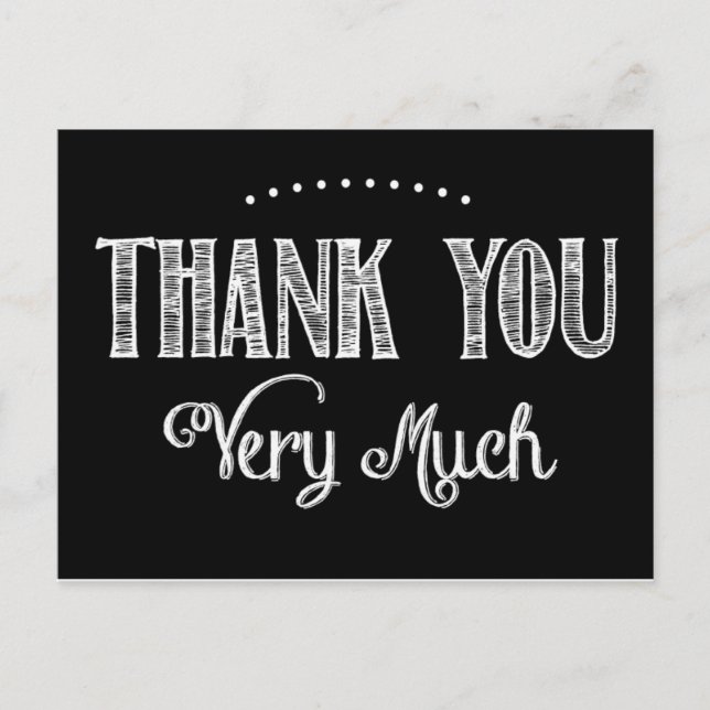 Postal Gracias Postcard (Anverso)