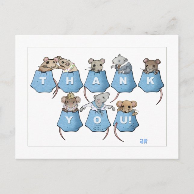 Postal Gracias Postcard De Pocket Mice (Anverso)