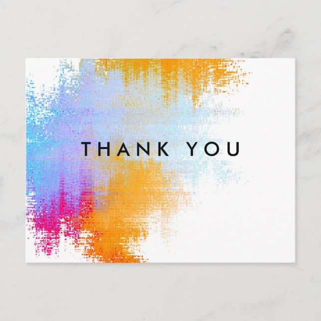 Postal Gracias Postcard Personalizado (Anverso)