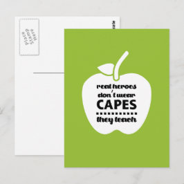 Postal Gracias, Profesor. Cita docente