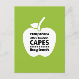 Postal Gracias, Profesor. Cita docente