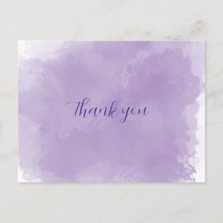Postal Gracias púrpura 