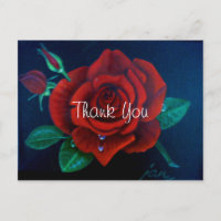 Gracias Rosa de pintura de aceite de rosa roja