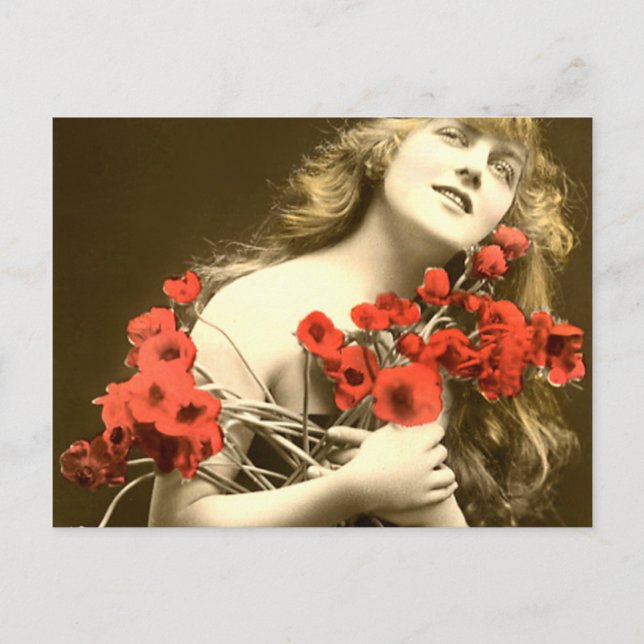 Postal Gracias Roses Rojos (Anverso)
