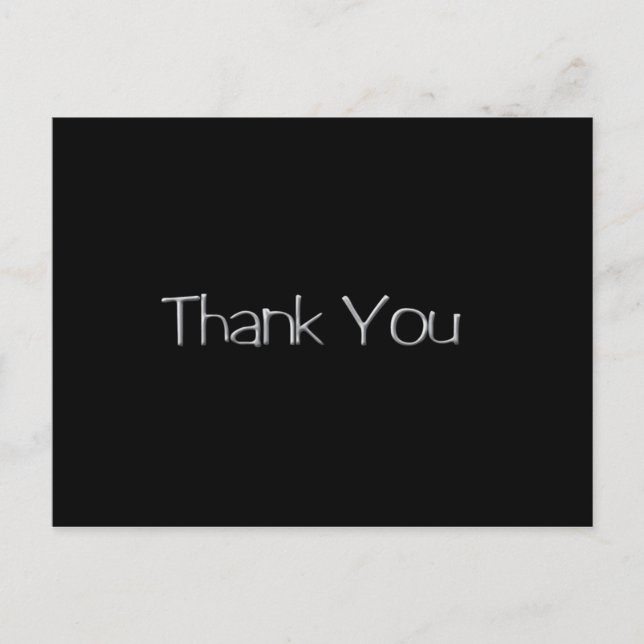 Postal Gracias Silver (Anverso)