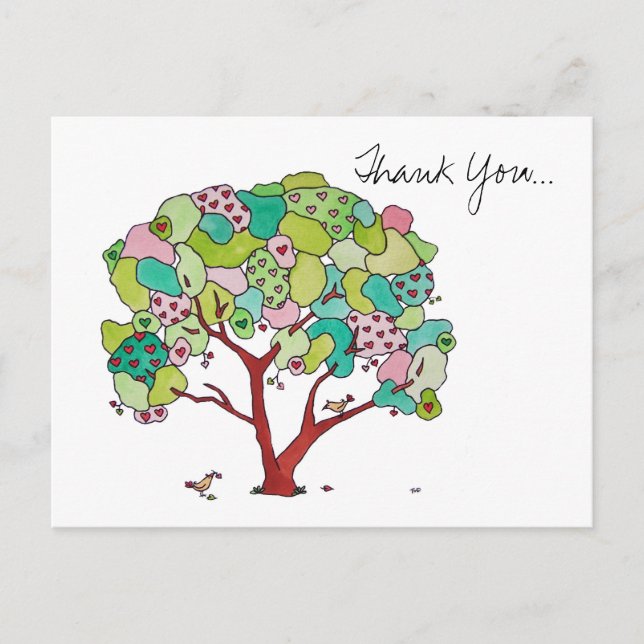 Postal Gracias, Valentine (Anverso)