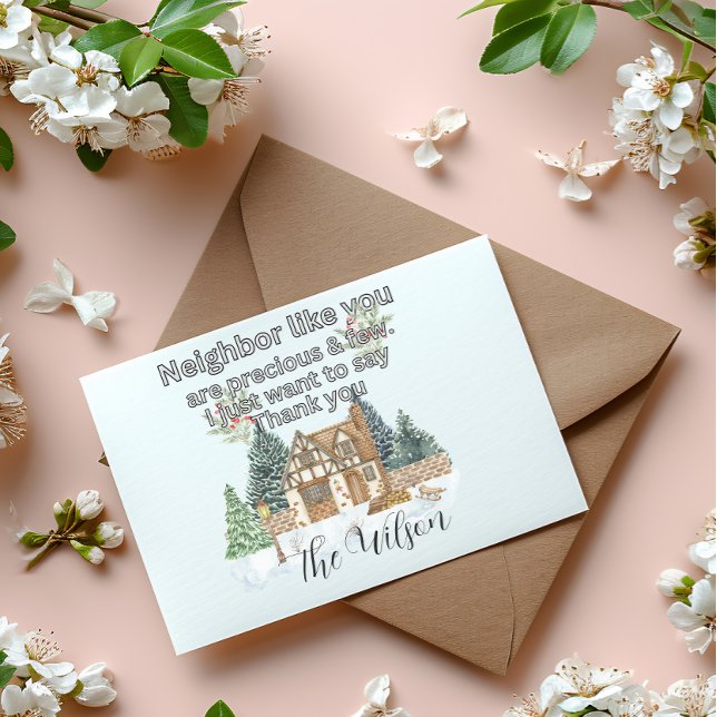 Postal Gracias Vecinos Corazón Navidad 2025 (Subido por el creador)