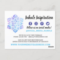 Gracias Watercolor Mandala Yoga Metafísico