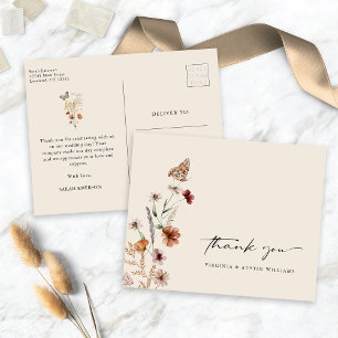 Postal Gracias Wildflower