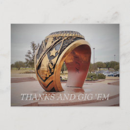 Postal Gracias y Gig 'Em