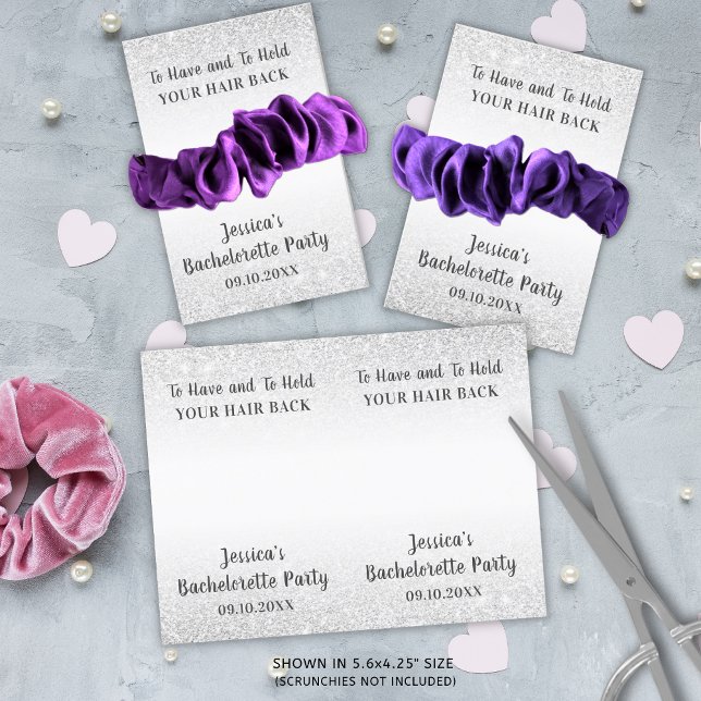 Postal Graciosa Bachelorette Party Scrunchie Holder Favor (Subido por el creador)
