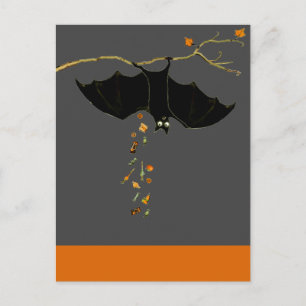 Postal Graciosa Bat de Halloween
