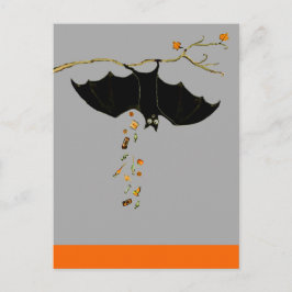 Postal Graciosa Bat de Halloween
