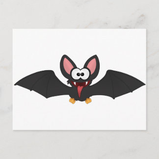 Postal Graciosa Bat de Halloween