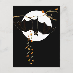 Postal Graciosa Bat de Halloween