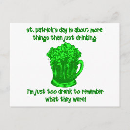 Postal Graciosa bebida irlandesa para St Patricks