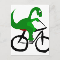 Graciosa Bicicleta Verde de Dinosaurio
